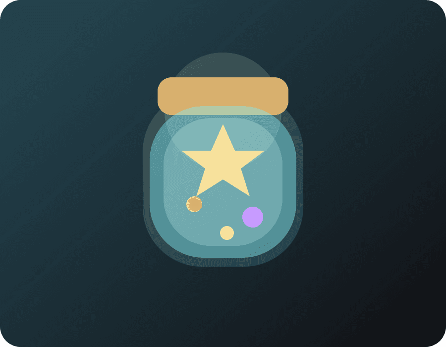 기억 보관 유리병